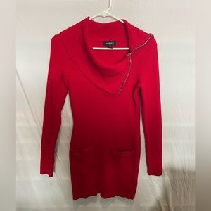 A. Byer Patch Pocket Long Sleeve Cowl Neck Sweater